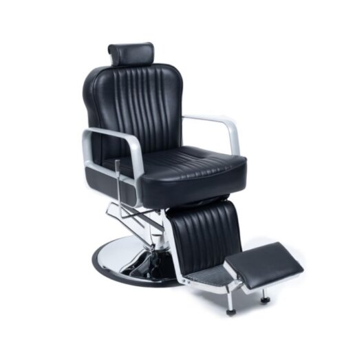 BARBER CHAIR PRINCE HARRY BLK 80x71x97cm
