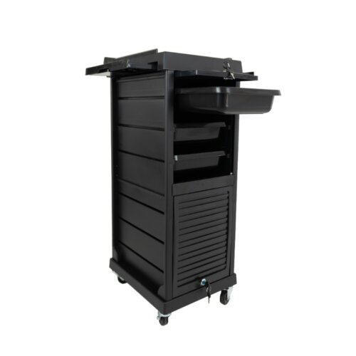 TROLLEY LOCKABLE W-X036 BLK 80x19x39cm